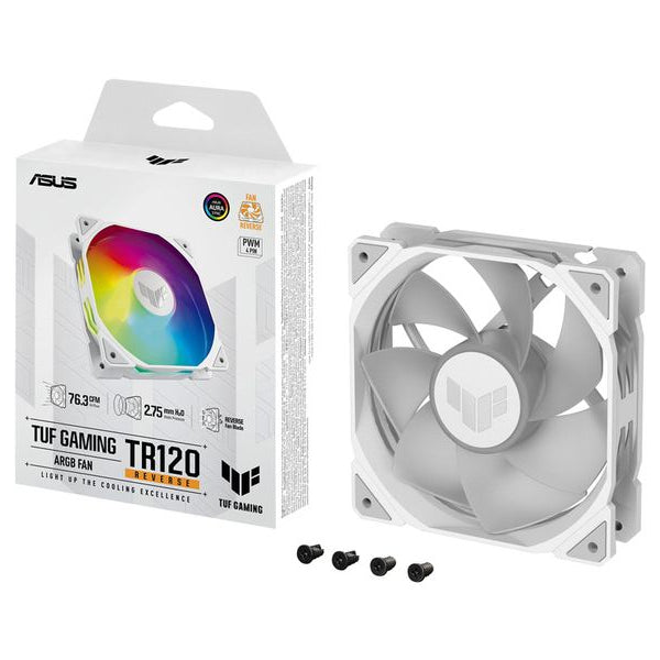 ASUS PC-Lüfter TUF GAMING TR120 ARGB REVERSE Weiss