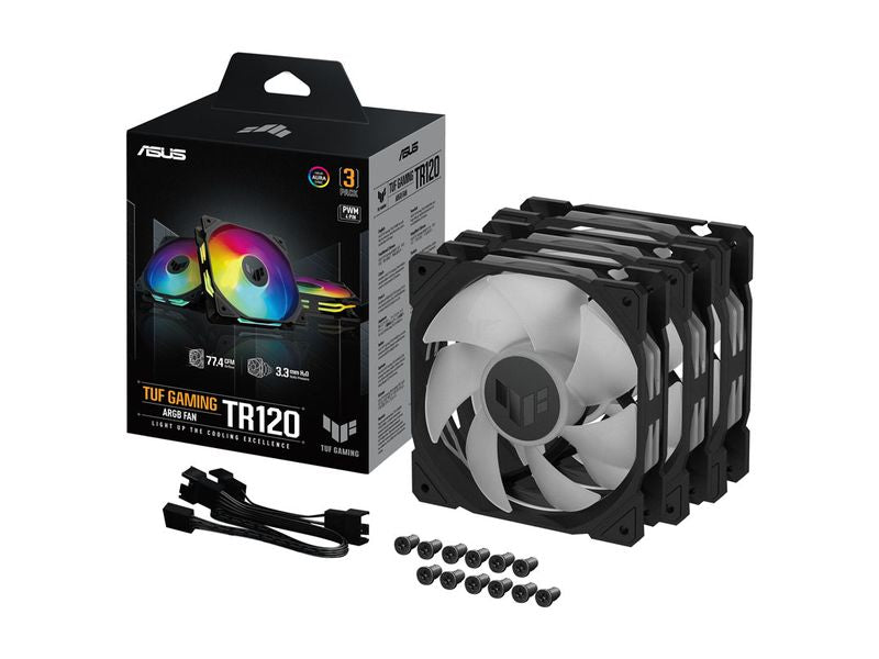 ASUS PC-Lüfter TUF GAMING TR120 ARGB 3IN1 Schwarz