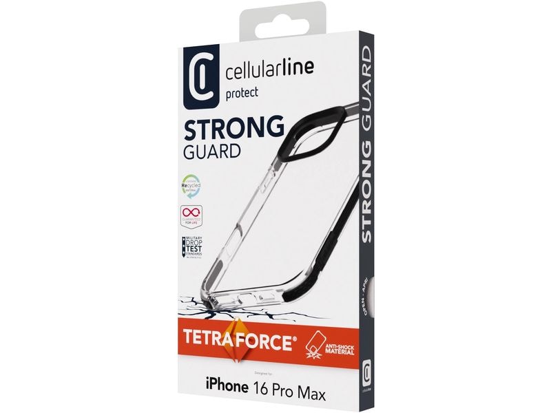 Cellular Line Back Cover Tetra iPhone 16 Pro Max Transparent