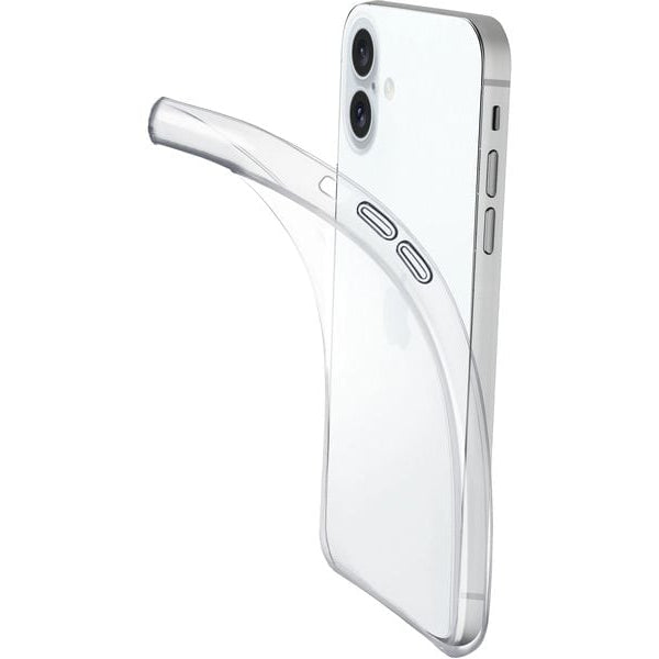 Cellular Line Back Cover Rubber Case iPhone 16 Plus Clear
