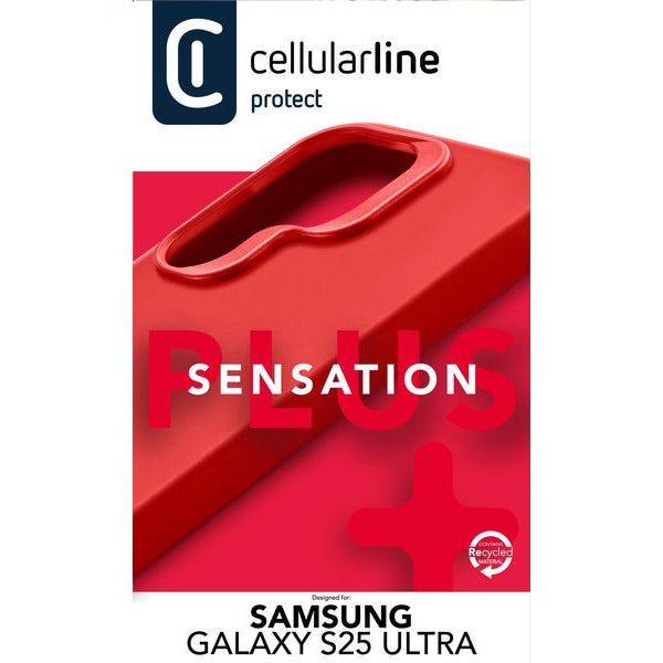 Cellular Line Back Cover Sensation+ Galaxy S25 Ultra Red