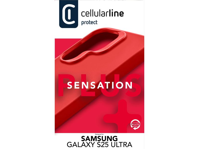 Cellular Line Back Cover Sensation+ Galaxy S25 Ultra Red