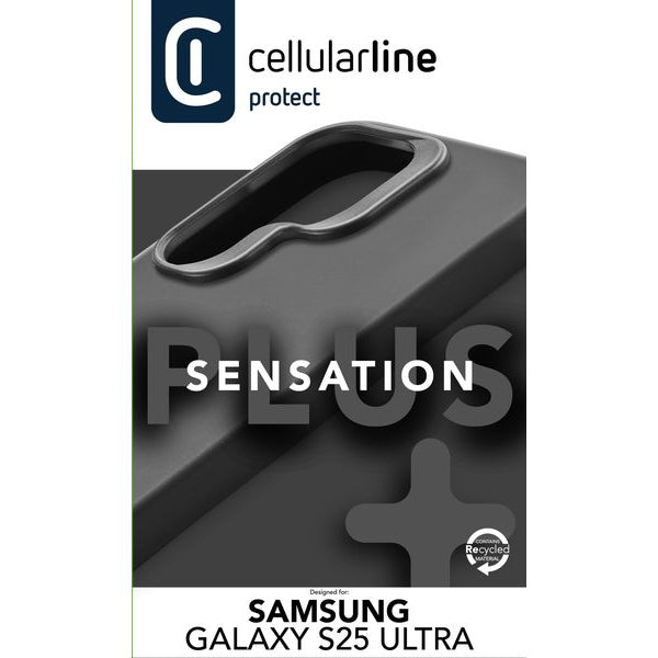 Cellular Line Back Cover Sensation+ Galaxy S25 Ultra Black