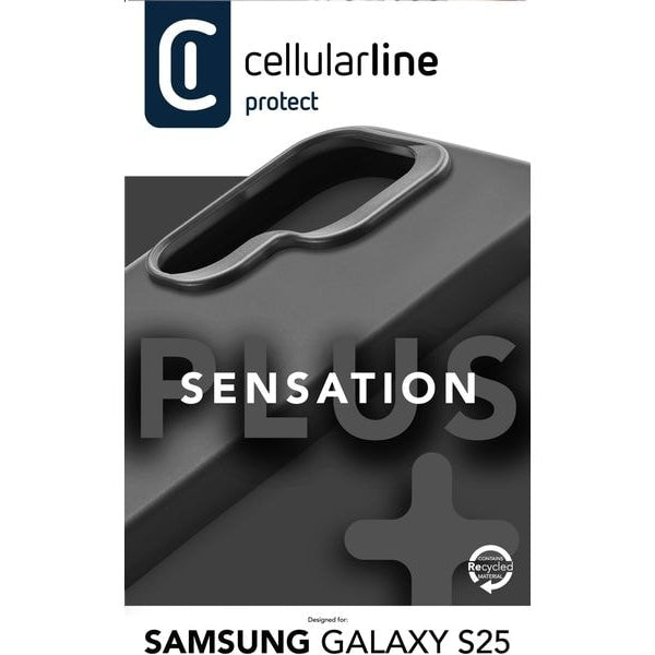 Cellular Line Back Cover Sensation+ Galaxy S25 Black
