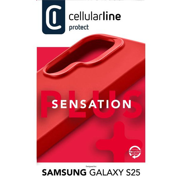 Cellular Line Back Cover Sensation+ Galaxy S25 Red