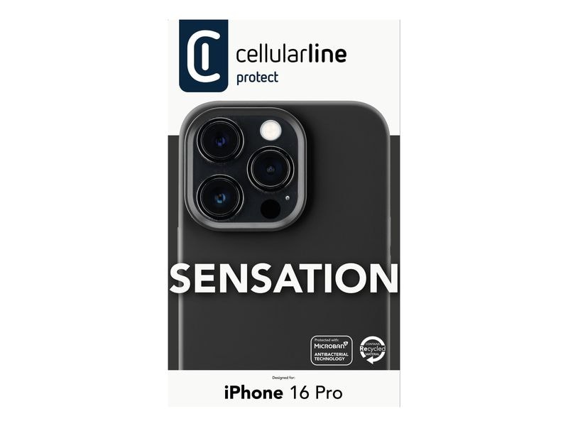 Cellular Line Back Cover Sensation iPhone 16 Pro Black