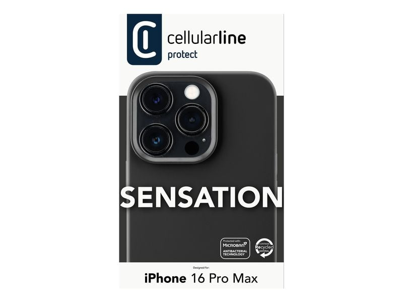 Cellular Line Back Cover Sensation iPhone 16 Pro Max Black