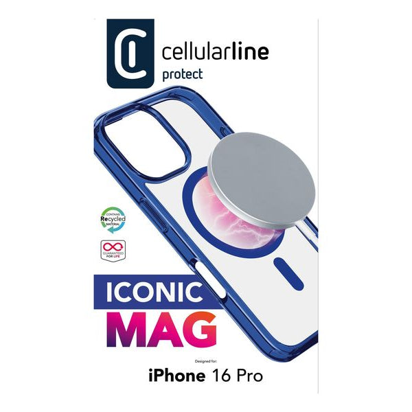 Cellular Line Back Cover Iconic iPhone 16 Pro Blue