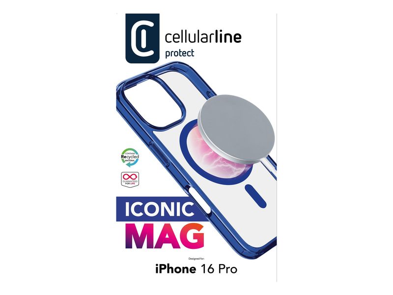 Cellular Line Back Cover Iconic iPhone 16 Pro Blue