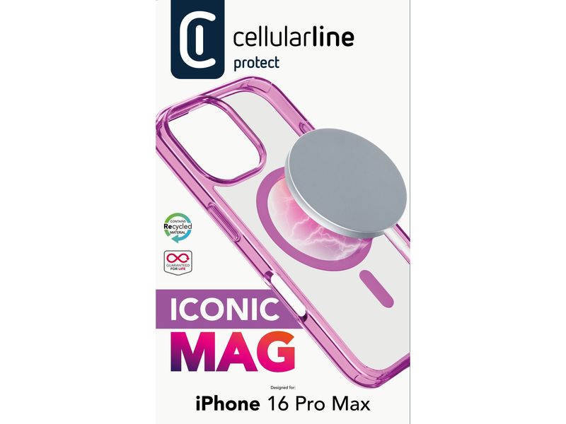 Cellular Line Back Cover Iconic iPhone 16 Pro Max Pink
