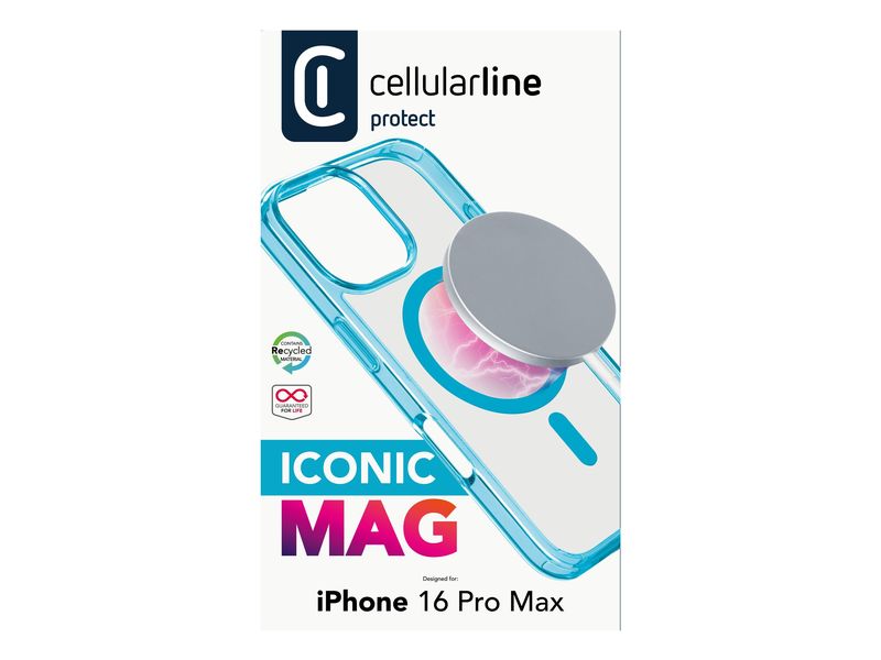Cellular Line Back Cover Iconic iPhone 16 Pro Max Light Blue