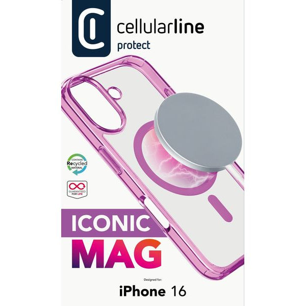 Cellular Line Back Cover Iconic iPhone 16 Pink