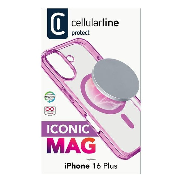 Cellular Line Back Cover Iconic iPhone 16 Plus Pink