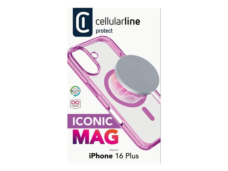 Cellular Line Back Cover Iconic iPhone 16 Plus Pink