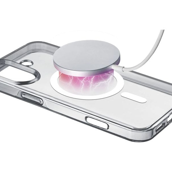 Cellular Line Back Cover Gloss Case iPhone 16 Plus Transparent