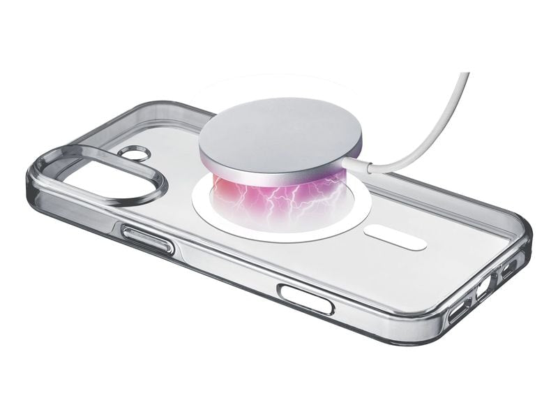 Cellular Line Back Cover Gloss Case iPhone 16 Plus Transparent