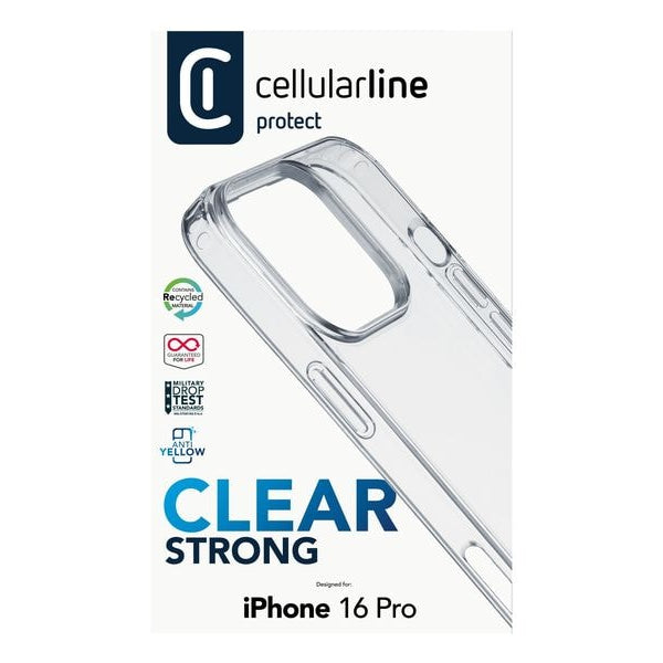 Cellular Line Back Cover Hard Case Clear iPhone 16 Pro Transparent