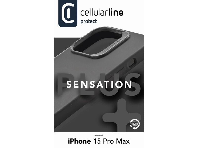 Cellular Line Back Cover Sensation+ iPhone 15 Pro Max Black