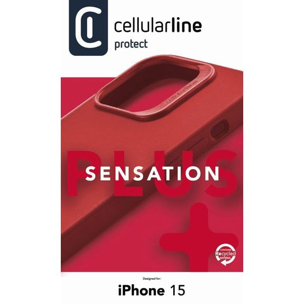 Cellular Line Back Cover Sensation+ iPhone 15 Red