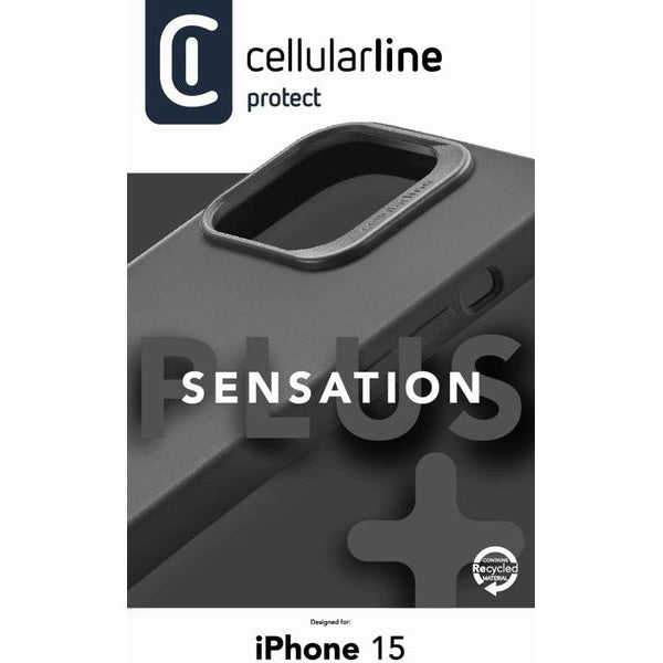 Cellular Line Back Cover Sensation+ iPhone 15 Black
