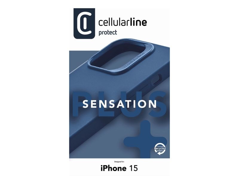 Cellular Line Back Cover Sensation+ iPhone 15 Blue