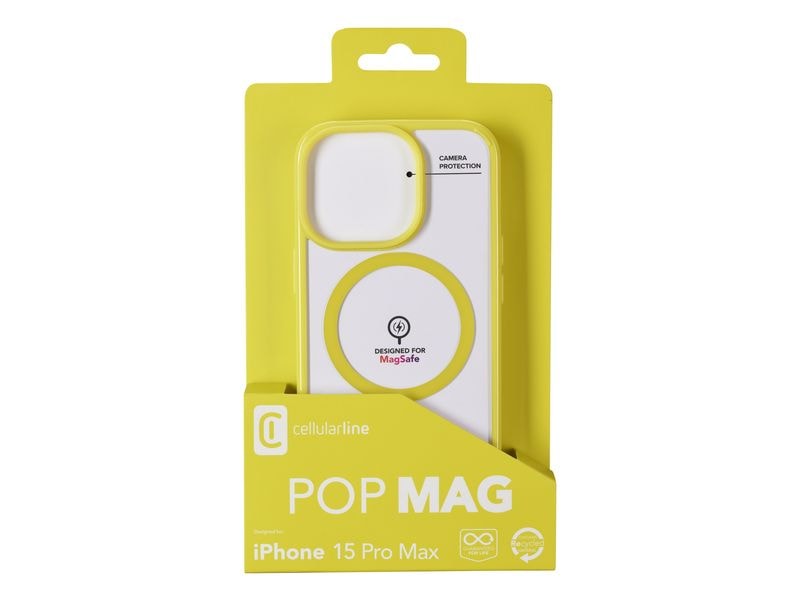 Cellular Line Back Cover Gloss Case iPhone 15 Pro Max Lime-Green