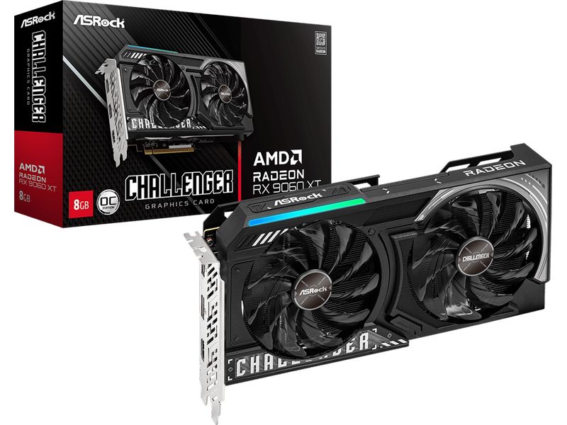 ASRock Grafikkarte AMD Radeon RX9060 XT Challenger 8GB OC