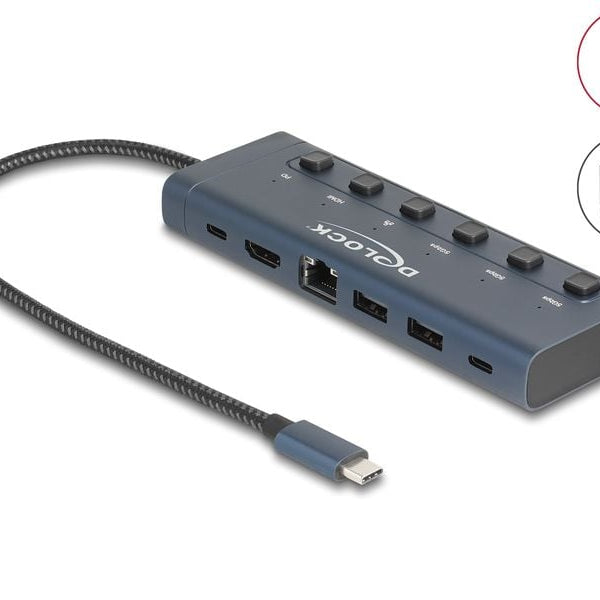 Delock Dockingstation USB Type-C 4K HDMI / USB / LAN / PD 3.0 90 W