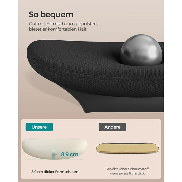 Songmics Bürostuhl mit Armlehnen und Fusskreuz