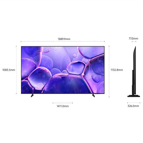 Samsung TV UE85U8000F 85'' U8000F Crystal UHD 4K TV, 2025