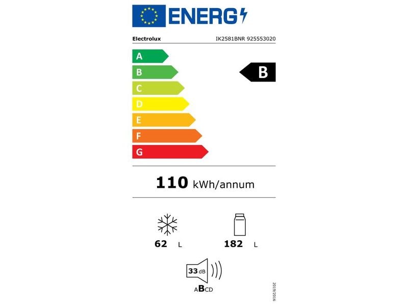 Electrolux Einbau-Kühl-Gefrierkombination IK2581BNR Rechts/Wechselbar
