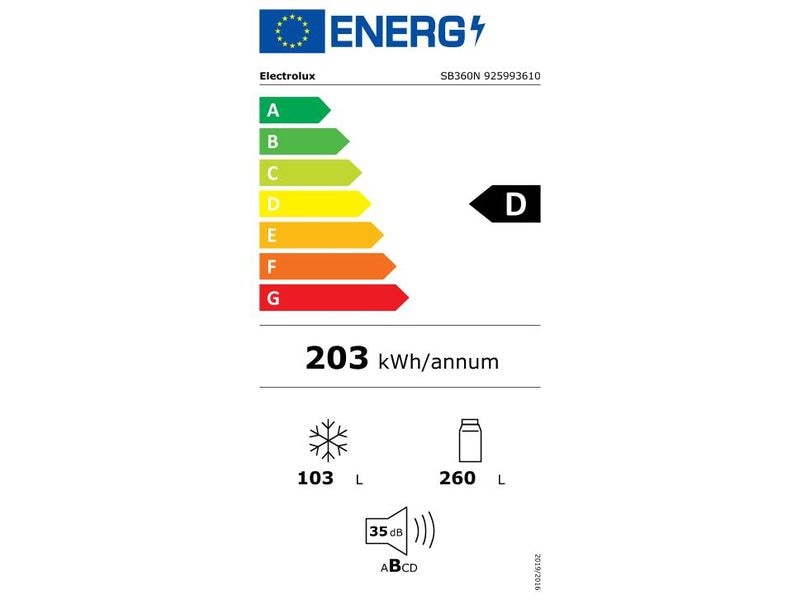 Electrolux Kühl-Gefrierkombination SB360N Rechts/Wechselbar