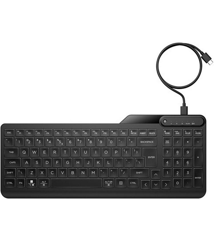 HP Tastatur 405 Backlit Wired
