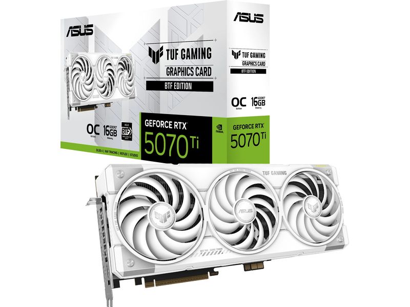 ASUS Grafikkarte TUF GeForce RTX5070TI 16G BTF Weiss