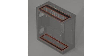 HAVN HS 420 Fan Brackets für 360 mm Radiatoren Schwarz