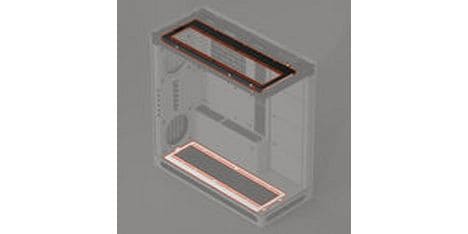 HAVN HS 420 Fan Brackets für 360 mm Radiatoren Weiss