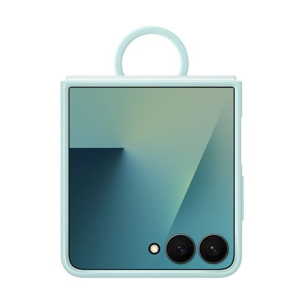 Samsung Back Cover Ring Case für Galaxy Z Flip7 Light Cyan