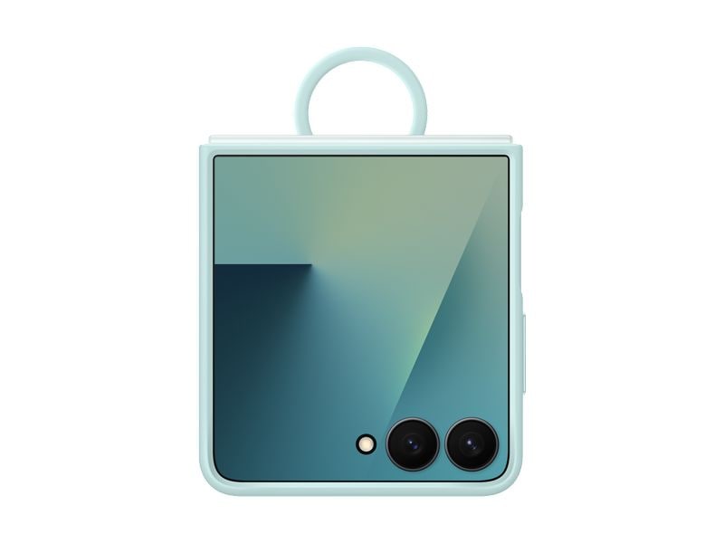 Samsung Back Cover Ring Case für Galaxy Z Flip7 Light Cyan