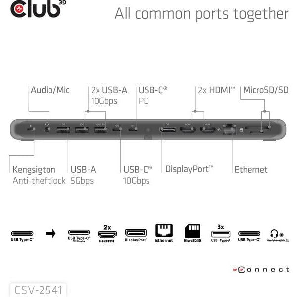 Club 3D Dockingstation CSV-2541
