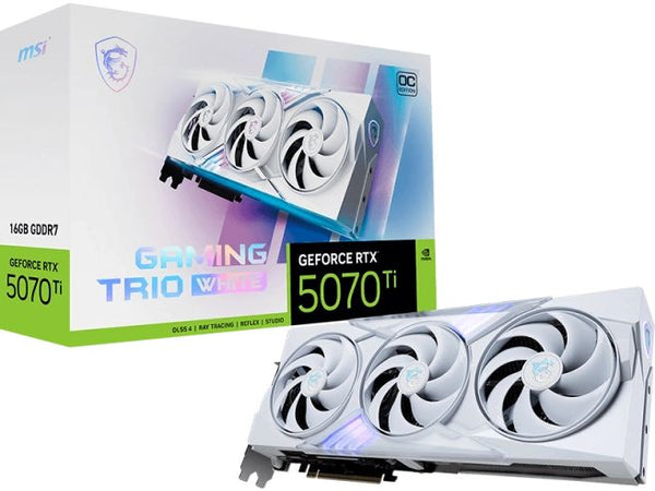 MSI Grafikkarte GPU NV 5070Ti GAMING TRIO OC 16 GB WHITE