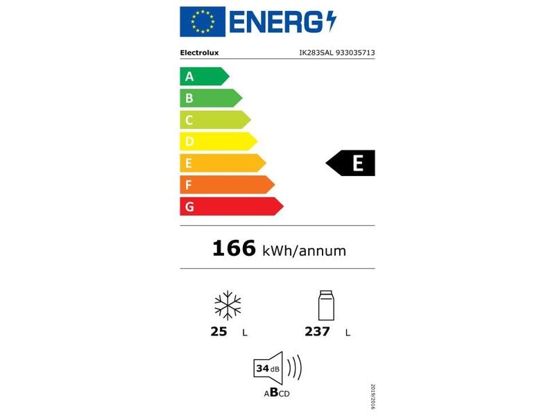 Electrolux Einbaukühlschrank IK283SAL Links/Wechselbar