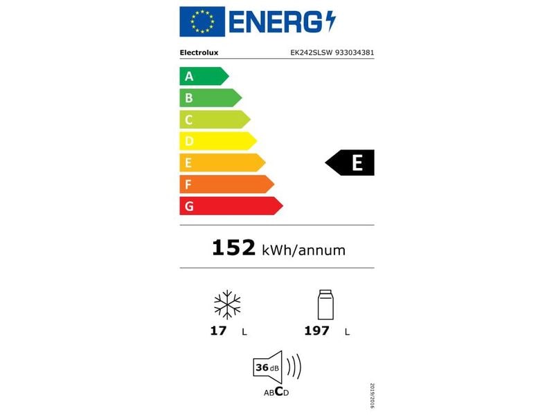Electrolux Einbaukühlschrank EK242SLSW Links/Wechselbar