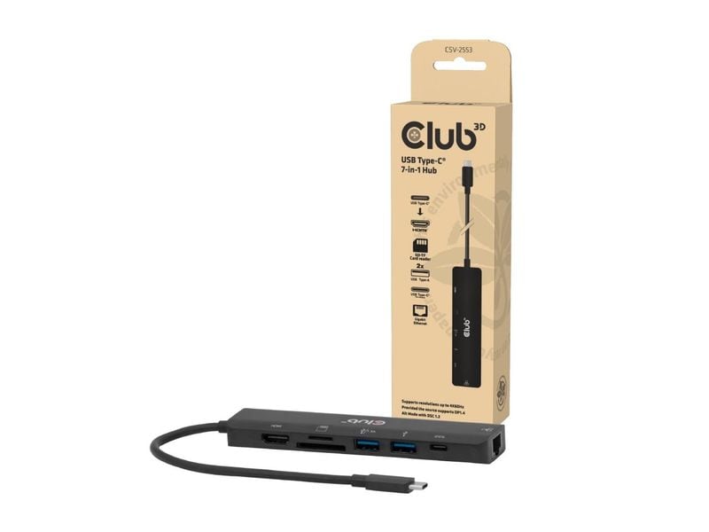 Club 3D Dockingstation CSV-2553 USB-C 7-in-1 Hub