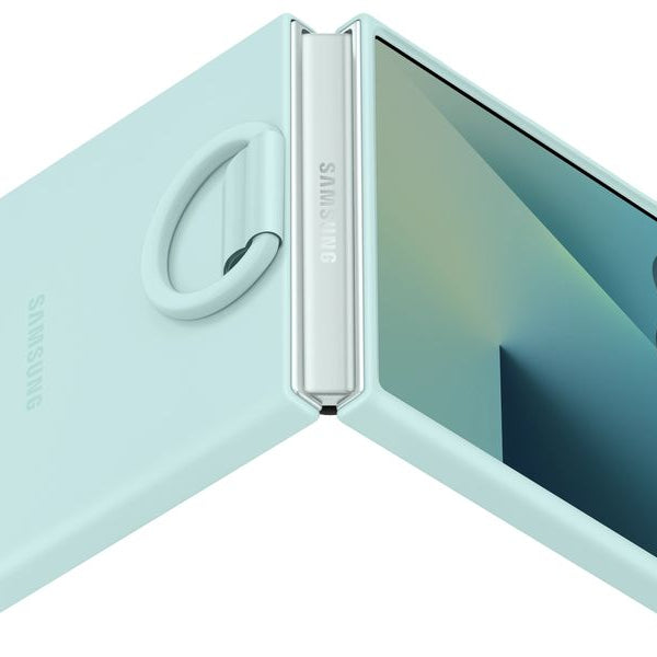 Samsung Back Cover Ring Case für Galaxy Z Flip7 Light Cyan