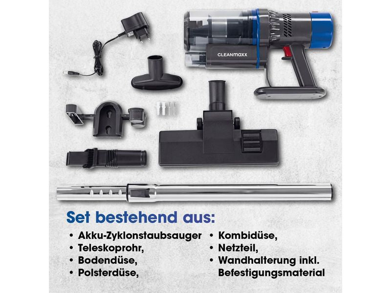 CLEANmaxx Akku-Hand- und Stielsauger 22.2 V