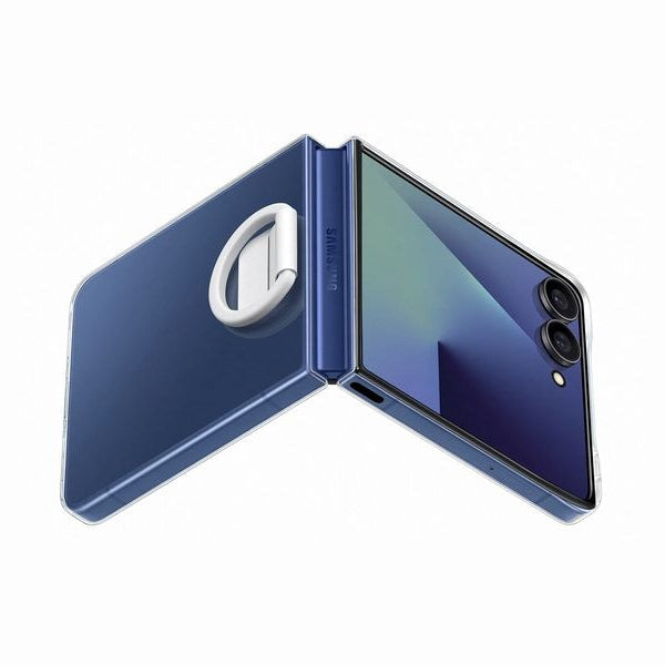 Samsung Back Cover Ring Case für Galaxy Z Flip7 Transparent