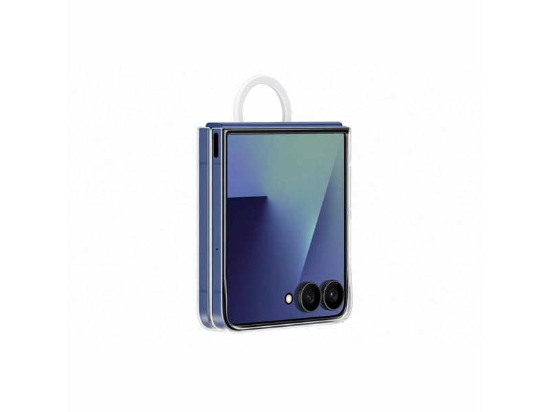 Samsung Back Cover Ring Case für Galaxy Z Flip7 Transparent