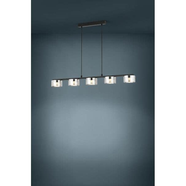 EGLO Leuchten LED-Pendelleuchte COPILLOS LED 5 x 5.4W 3000K Silber