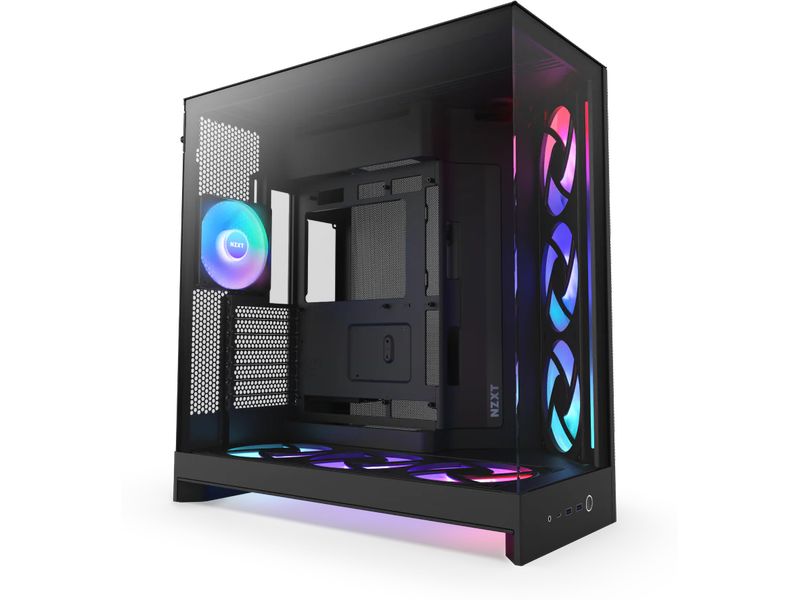 NZXT PC-Gehäuse H9 Flow RGB+ Schwarz