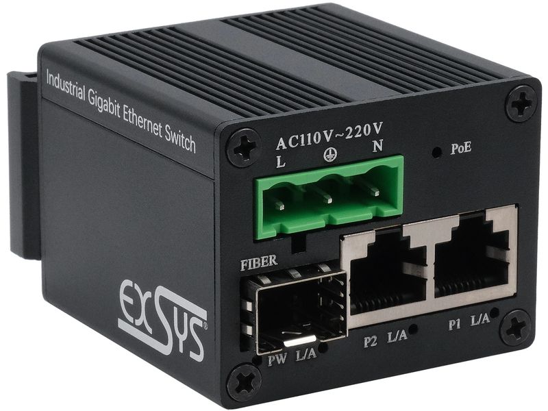 Exsys PoE+ Switch EX-62010POE-SFP 10 Port